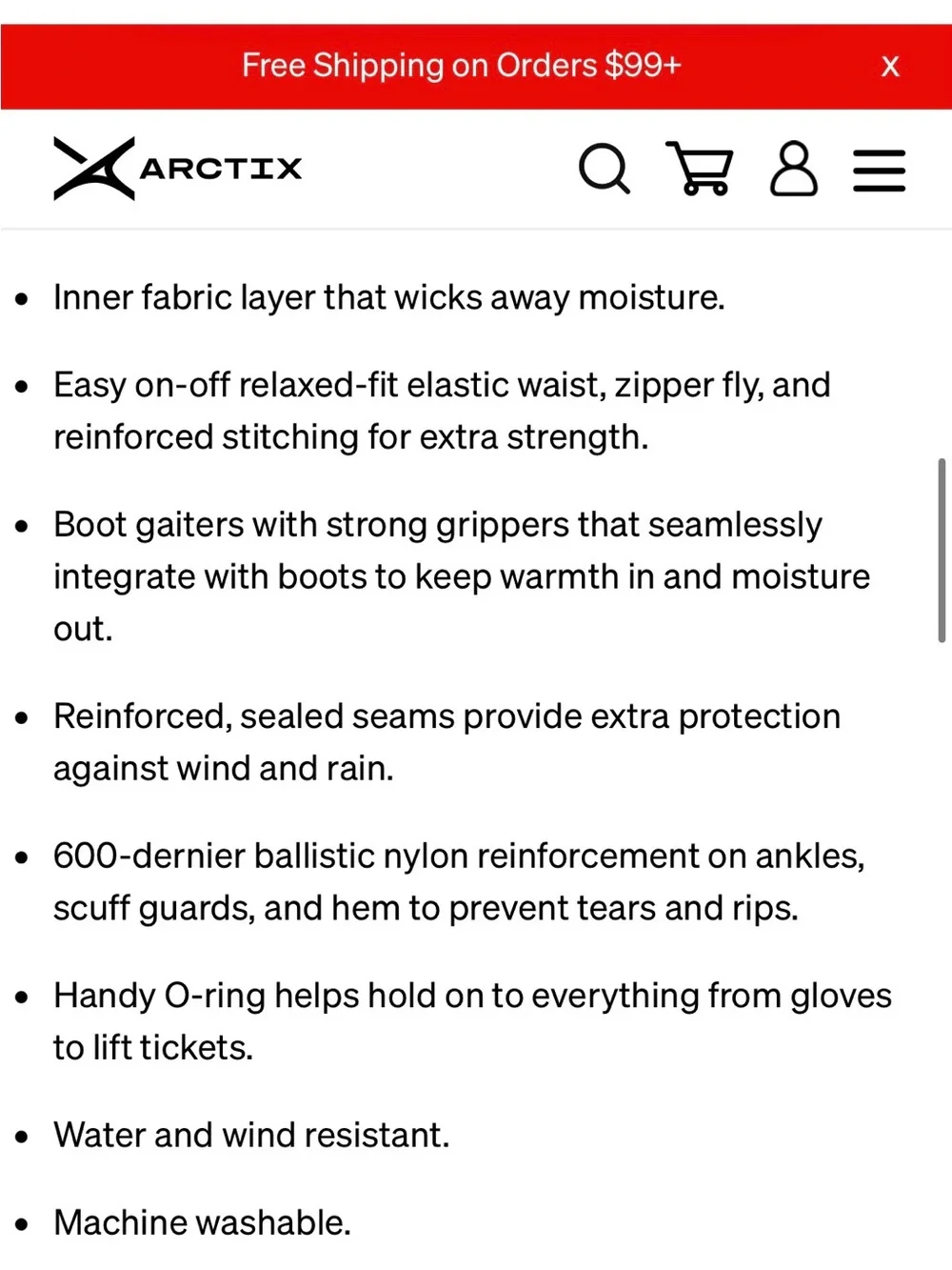Arctix blue insulated